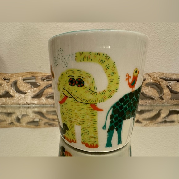 STARBUCKS Kids Zoo Wild Animals Bone China Coffee Mug Small Cup - Picture 2 of 5